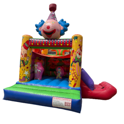 Hüpfburg Clown