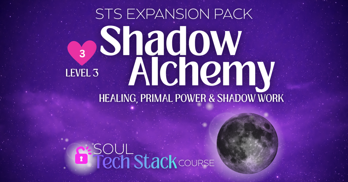 🩷 LEVEL 3: STS EXPANSION 🌑 The "Shadow Alchemy" Pack (Healing, Primal Power & Shadow Work)