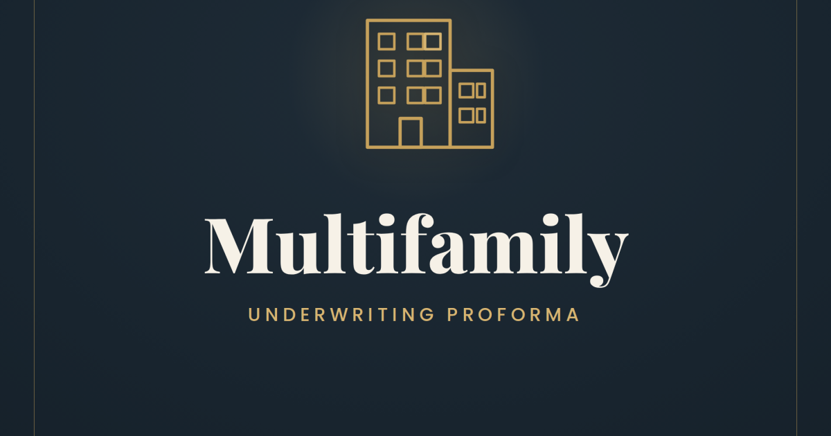 Multifamily (5+ Units) Proforma