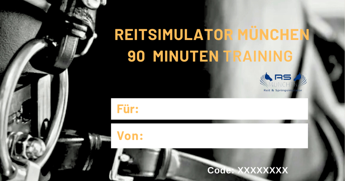 🎁 Reitsimulator München Training Gutschein 90 Min