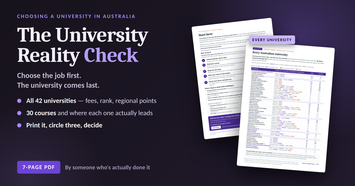 The University Reality Check