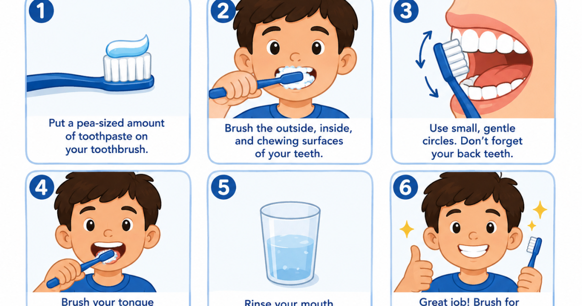 Brushing teeth (Simple)