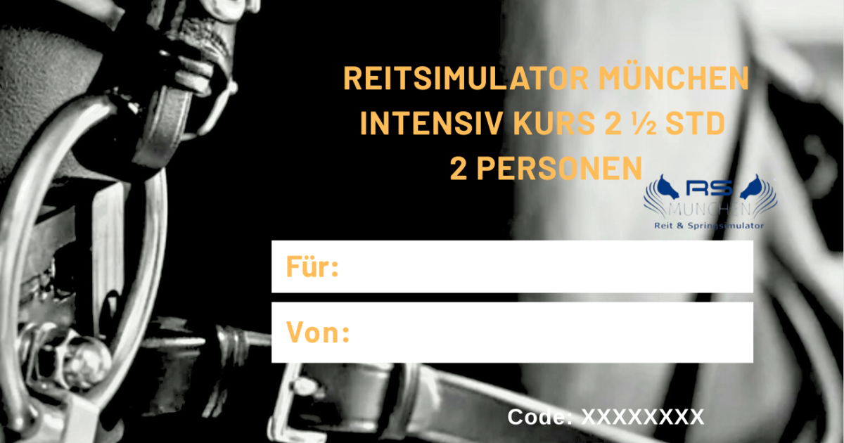 🎁 Reitsimulator Trainingskurs Gutschein · 2 Personen