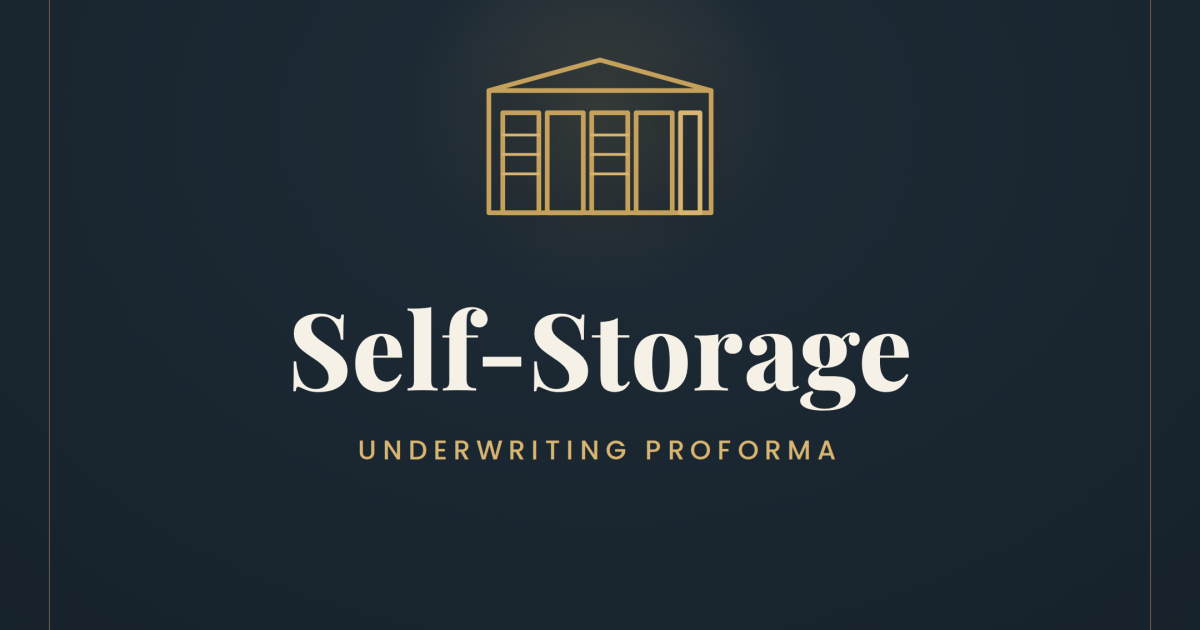 Self-Storage Proforma