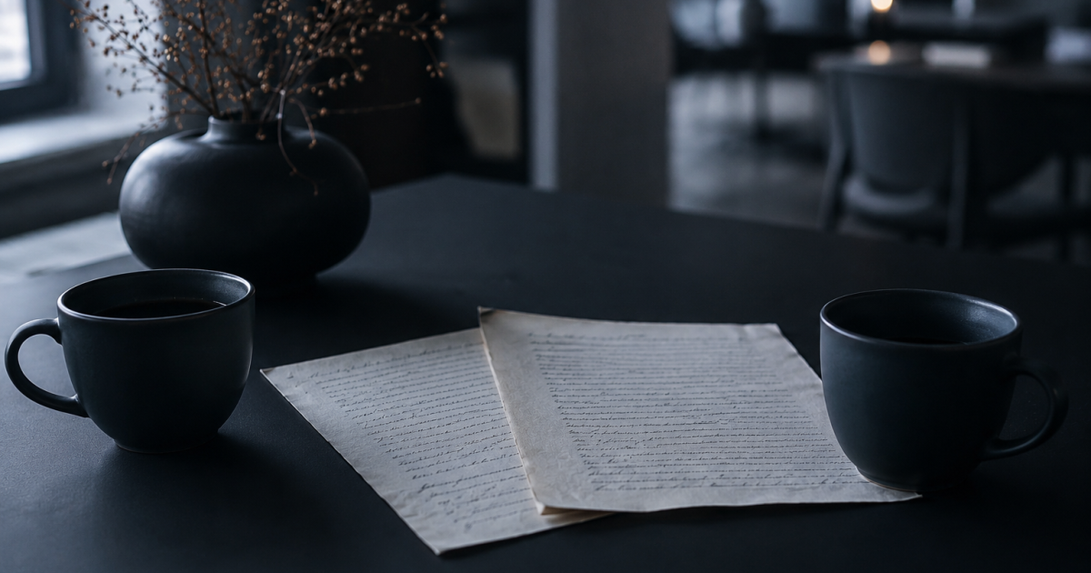 Spiegelbrief für Zwei (mit Einverständnis zur anonymisierten Verwendung)