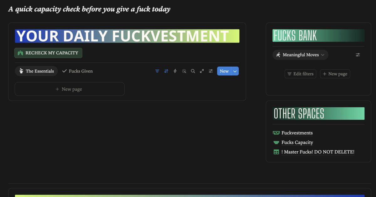 Fucks Budget