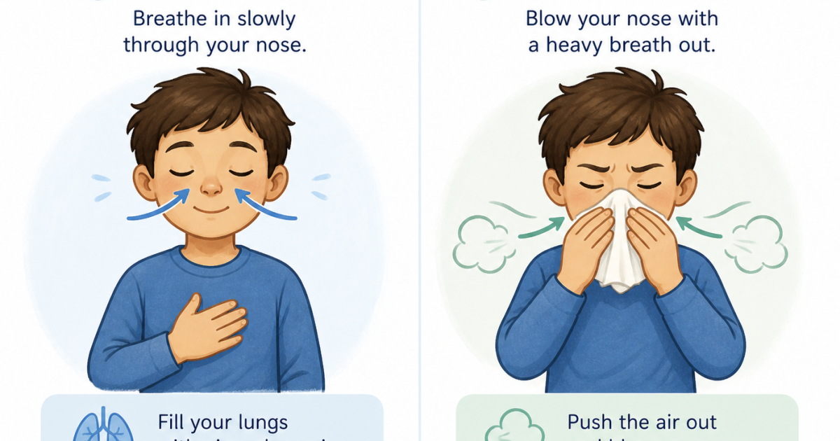 Blowing Nose (Boy)