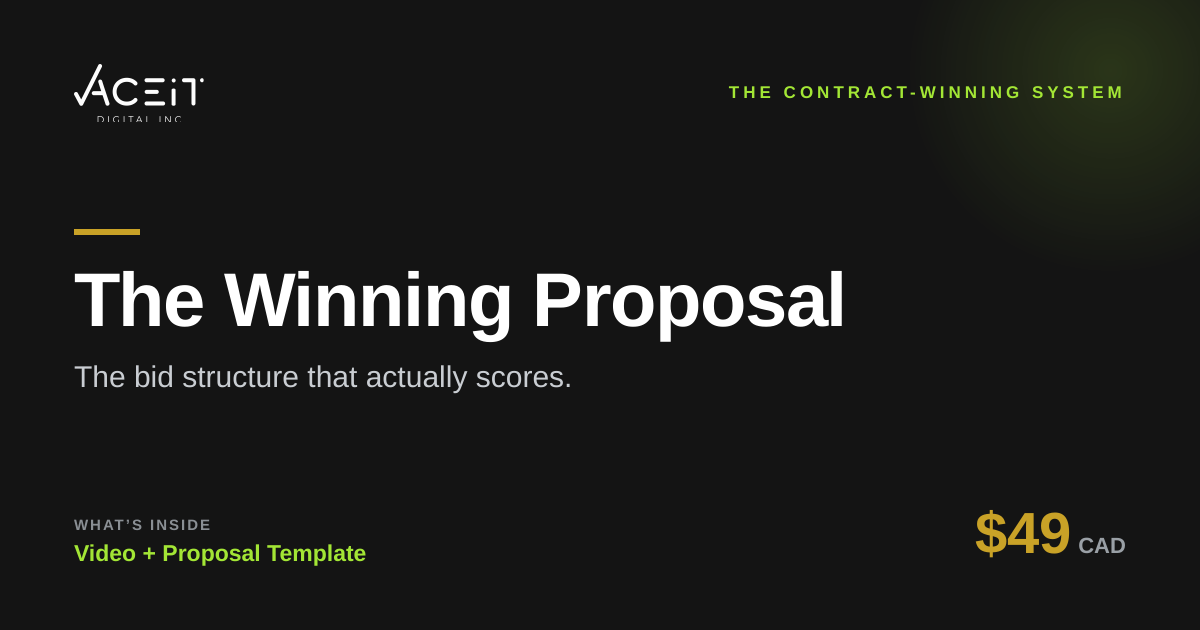 The Winning Proposal
