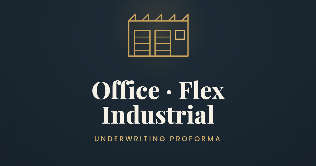 Office / Flex / Industrial Proforma